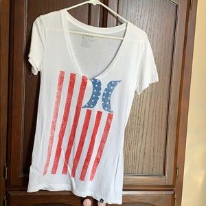 Hurley American flag t-shirt